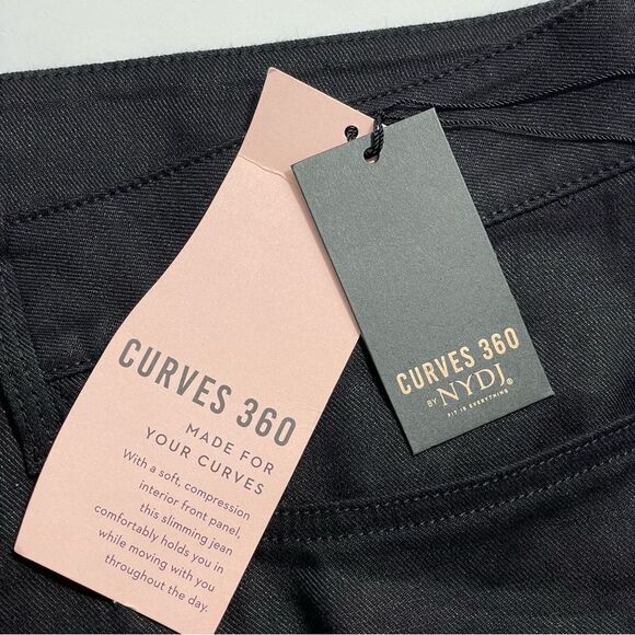 NWT NYDJ Curves 360 Wide Leg Linen Blend Pants Plus Size 28 Trouser - Picture 6 of 11